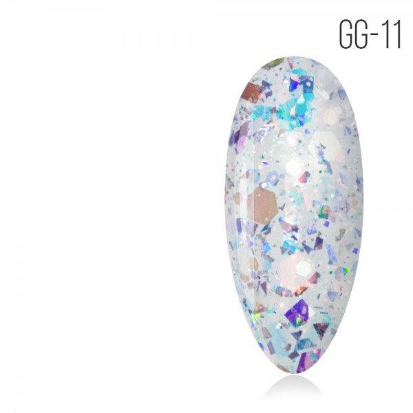 MIO Nails. Гель лак Glitter Gel GG-11 - 8 мл