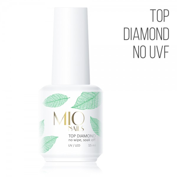 MIO Nails. Топ без липкого слоя, Top Diamond no UV-filtre - 15 мл