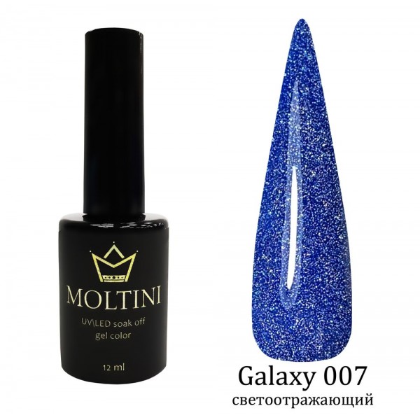 Moltini светоотражающий гель-лак "Galaxy" 007. 12 мл.