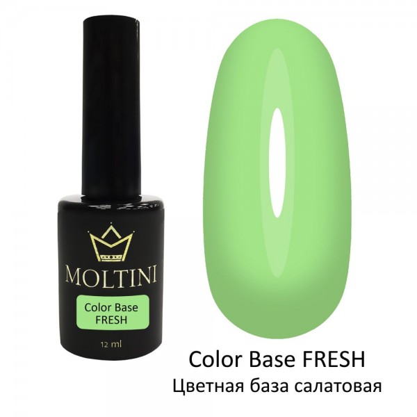 MOLTINI База цветная Color Base FRESH 12 мл. (салатовая)